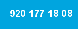 920 177 18 08 920 177 18 08